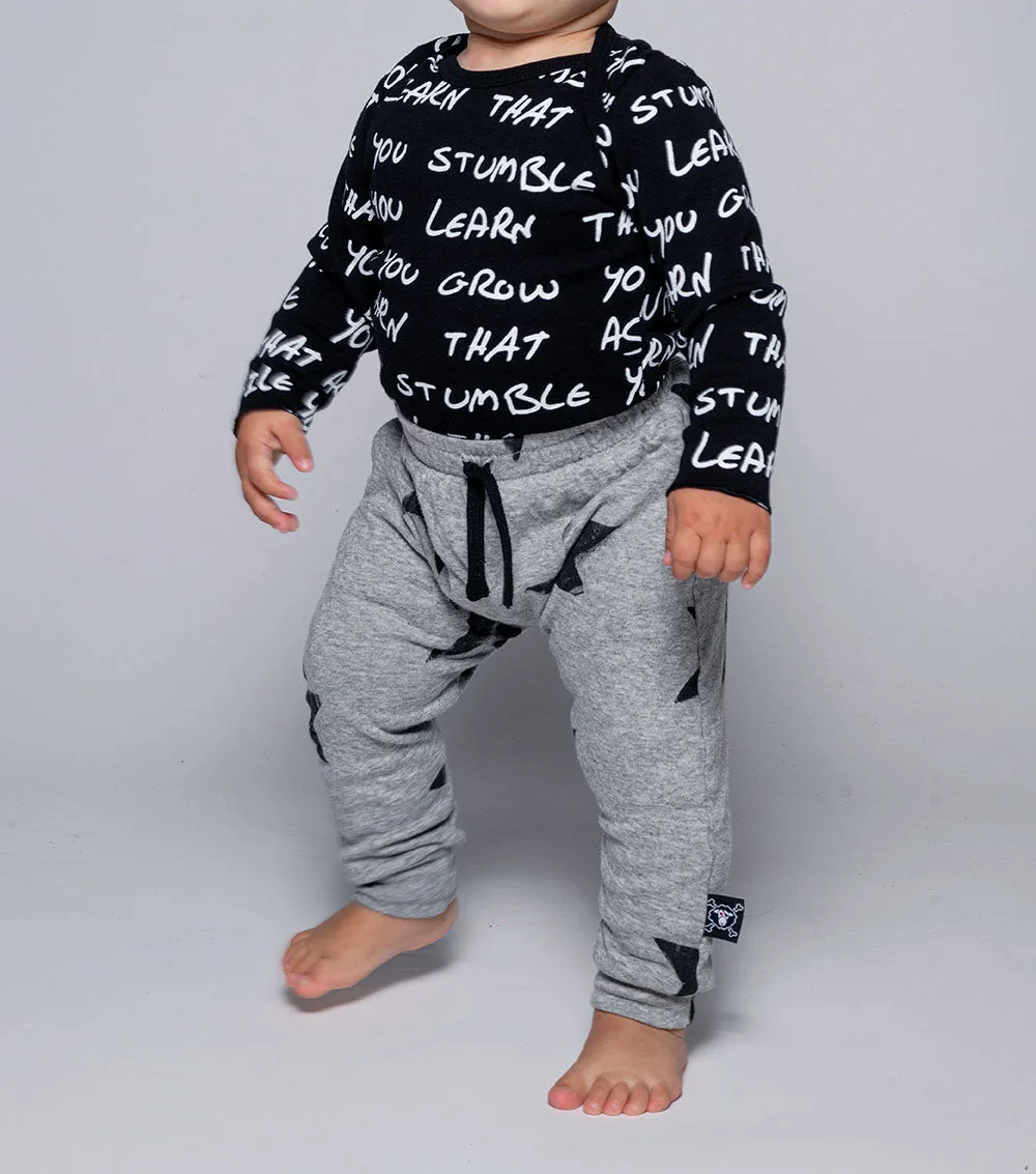 soft faded star baggy pants