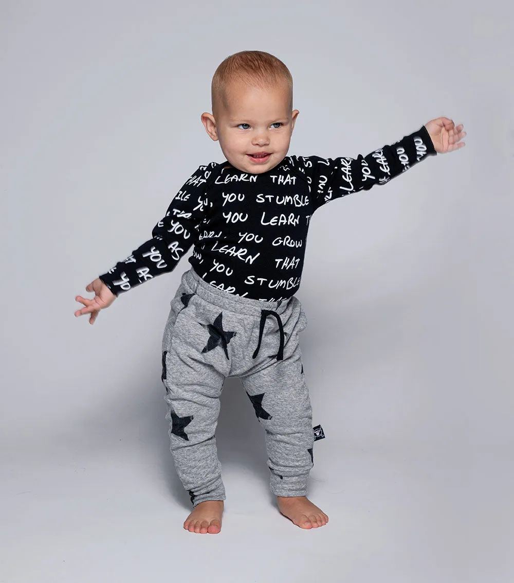 soft faded star baggy pants