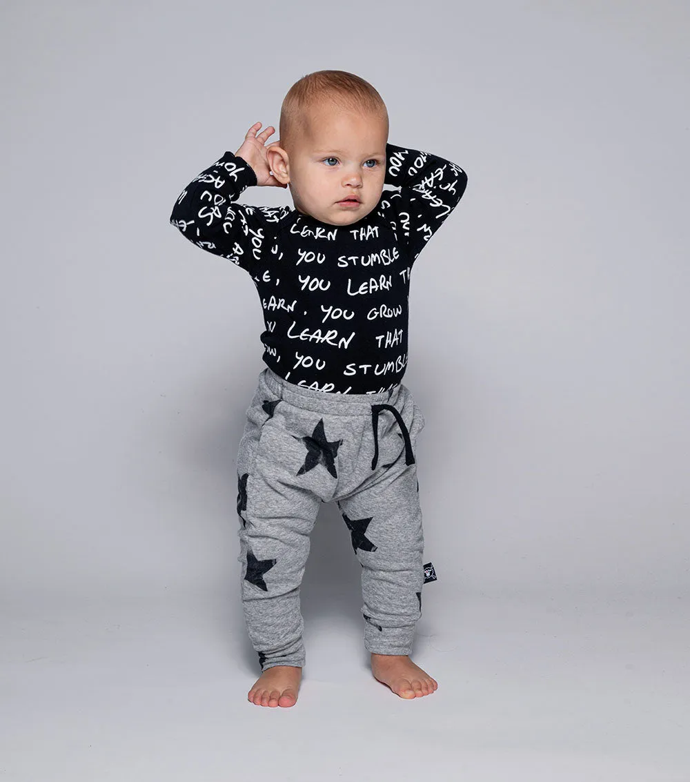 soft faded star baggy pants