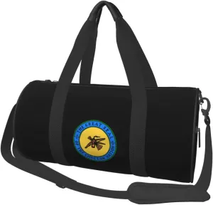 The Great Seal of The Choctaw Nation Convertible Garment Bag with Shoulder Strap, Carry on Garment Duffel Bag for Men Women - Rolling Foldable for Travel Luggage Bags (Black)