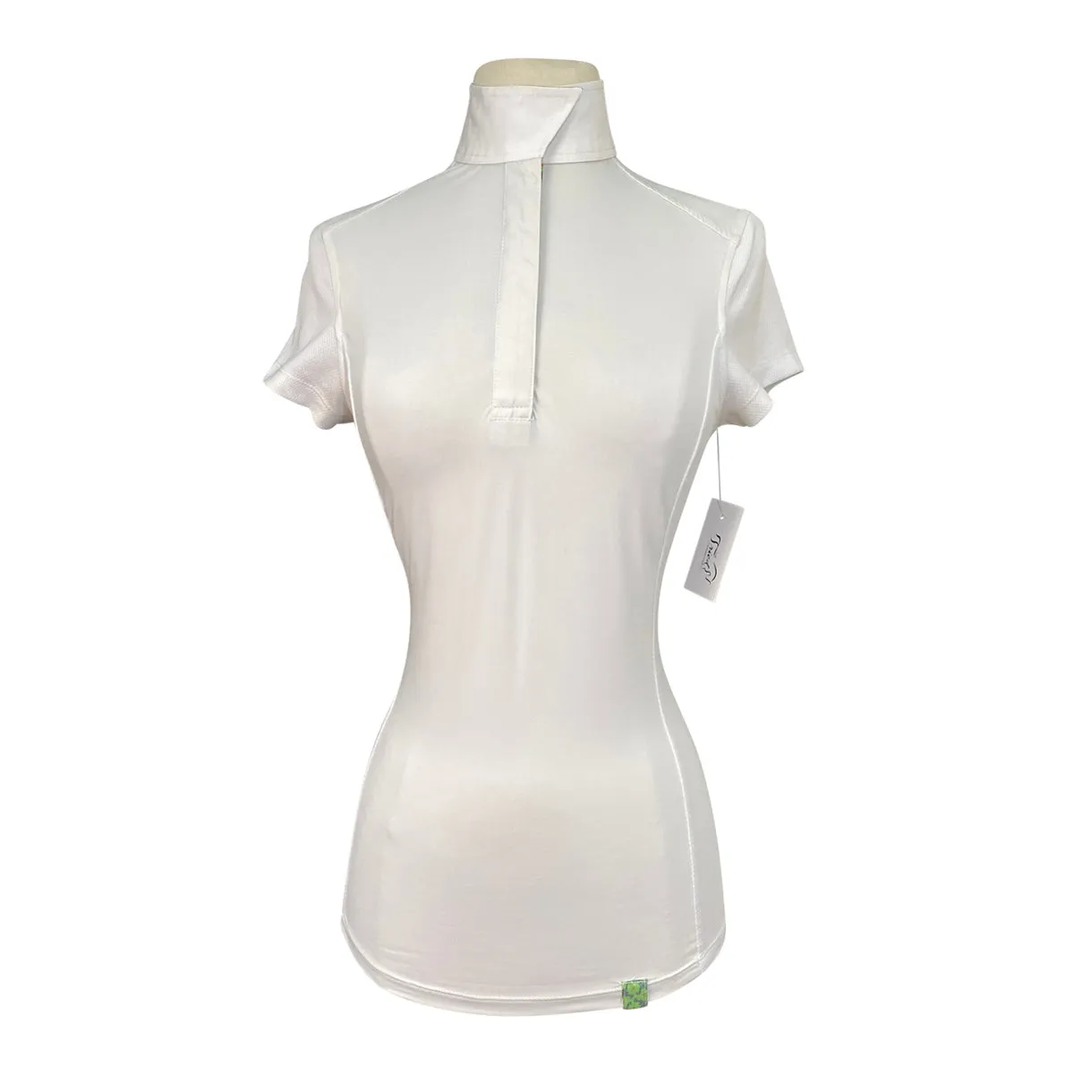 Tredstep Solo Short Sleeve Show Shirt in White - Women's XS