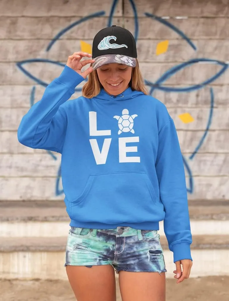 Tstars Love Turtle Sweatshirt Hoodie Sea Turtles Sweatshirts Animal Hoodies for Women Teen Girls