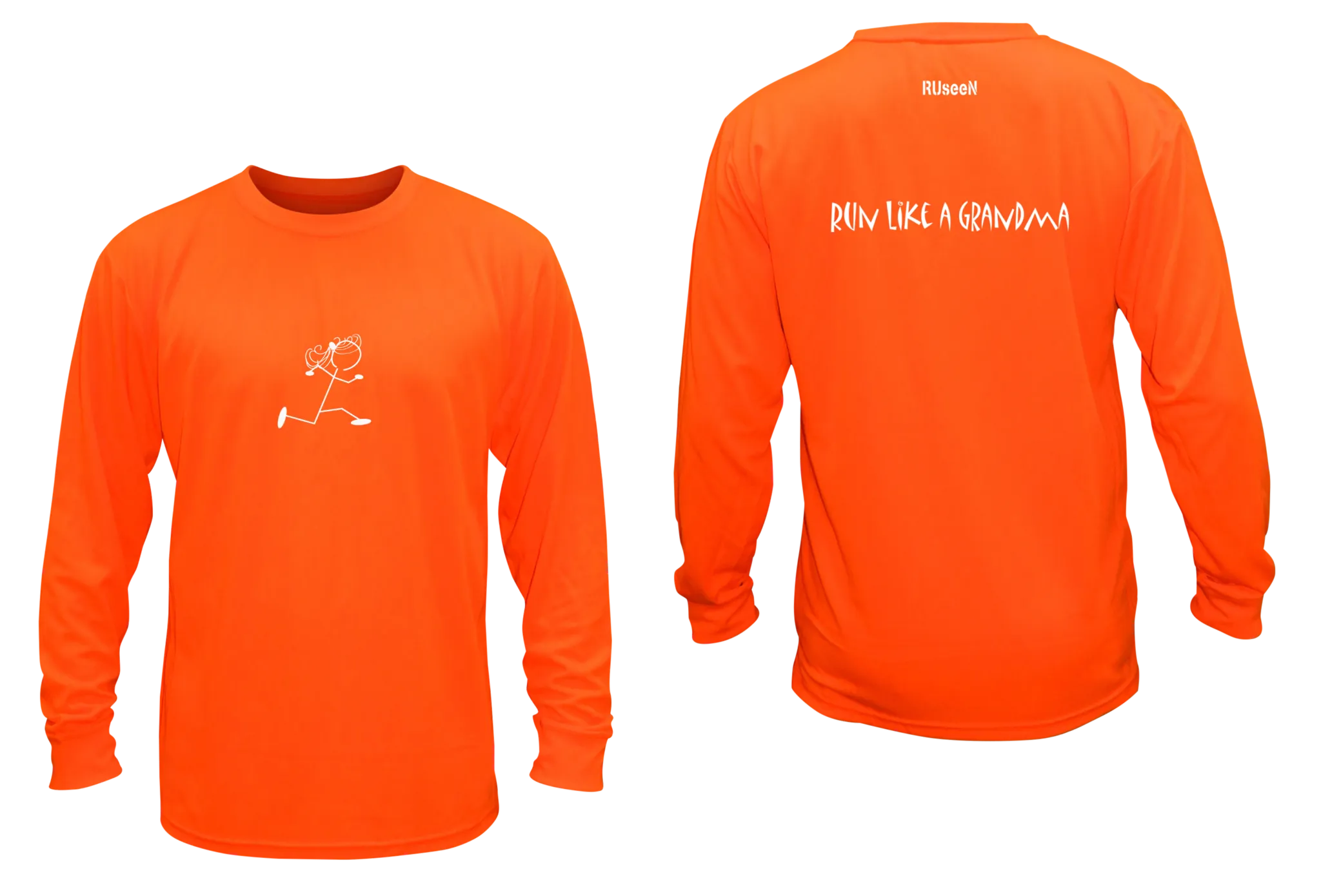 Unisex Reflective Long Sleeve Shirt - Run Like a Grandma
