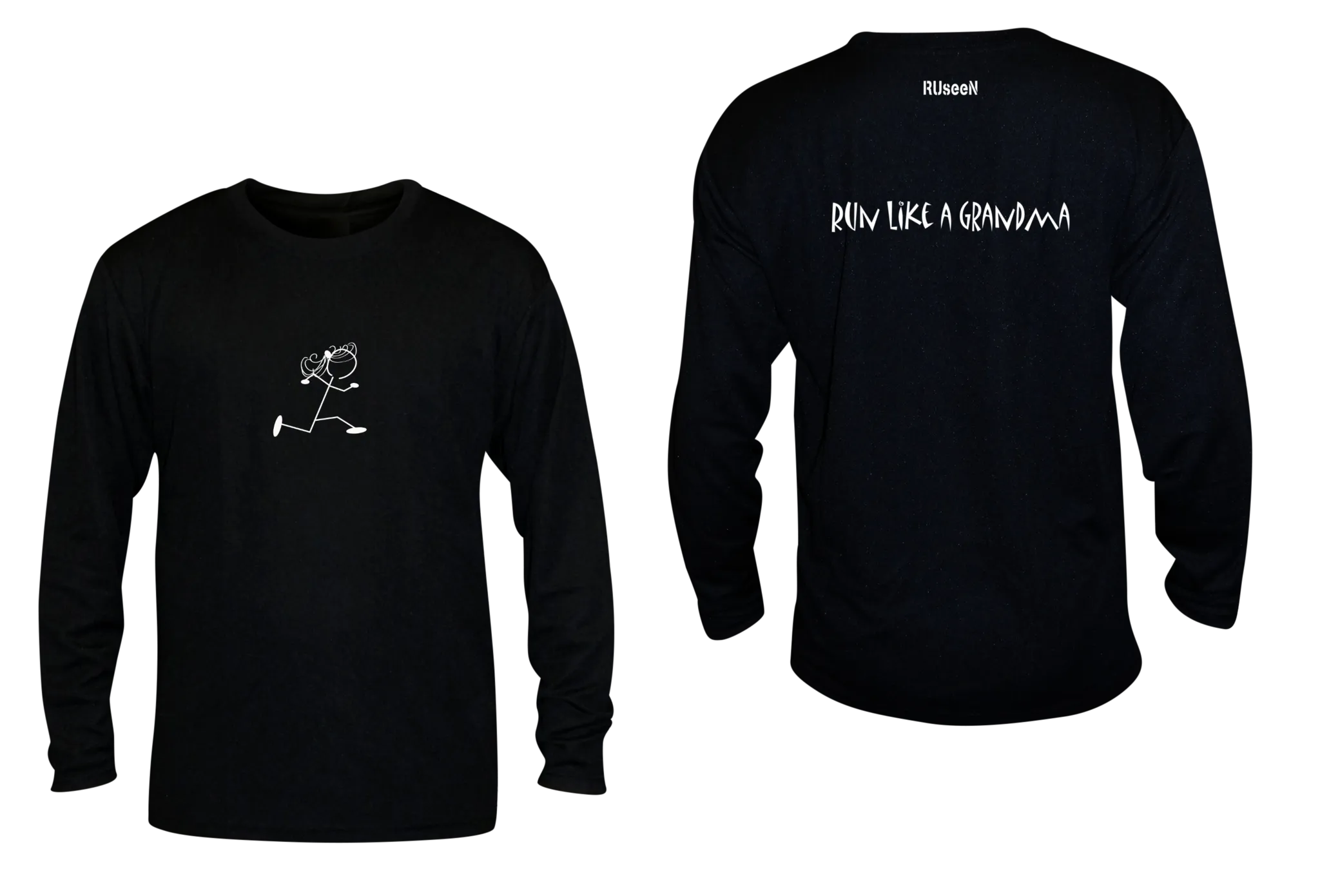 Unisex Reflective Long Sleeve Shirt - Run Like a Grandma