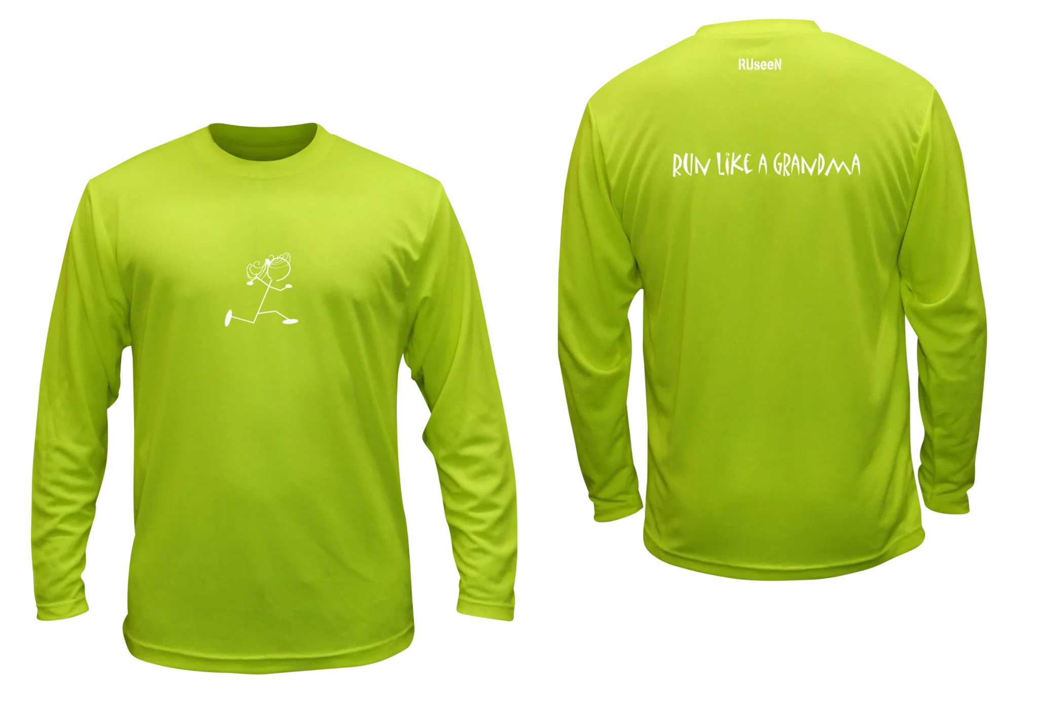 Unisex Reflective Long Sleeve Shirt - Run Like a Grandma