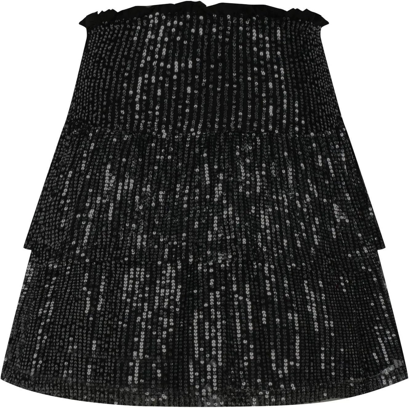 Women Sequin Skirt Sparkly Cute High Waist Ruffle Skirt Fashion 2025 Teen Girls Night Out Party Glitter Mini Skirt