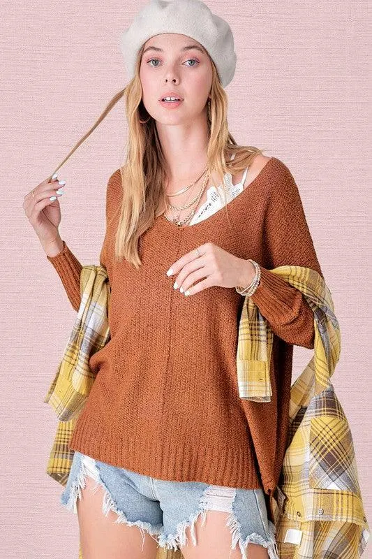 Womens Casual Relaxed Fit Winnie Sweater