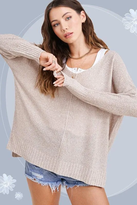 Womens Casual Relaxed Fit Winnie Sweater