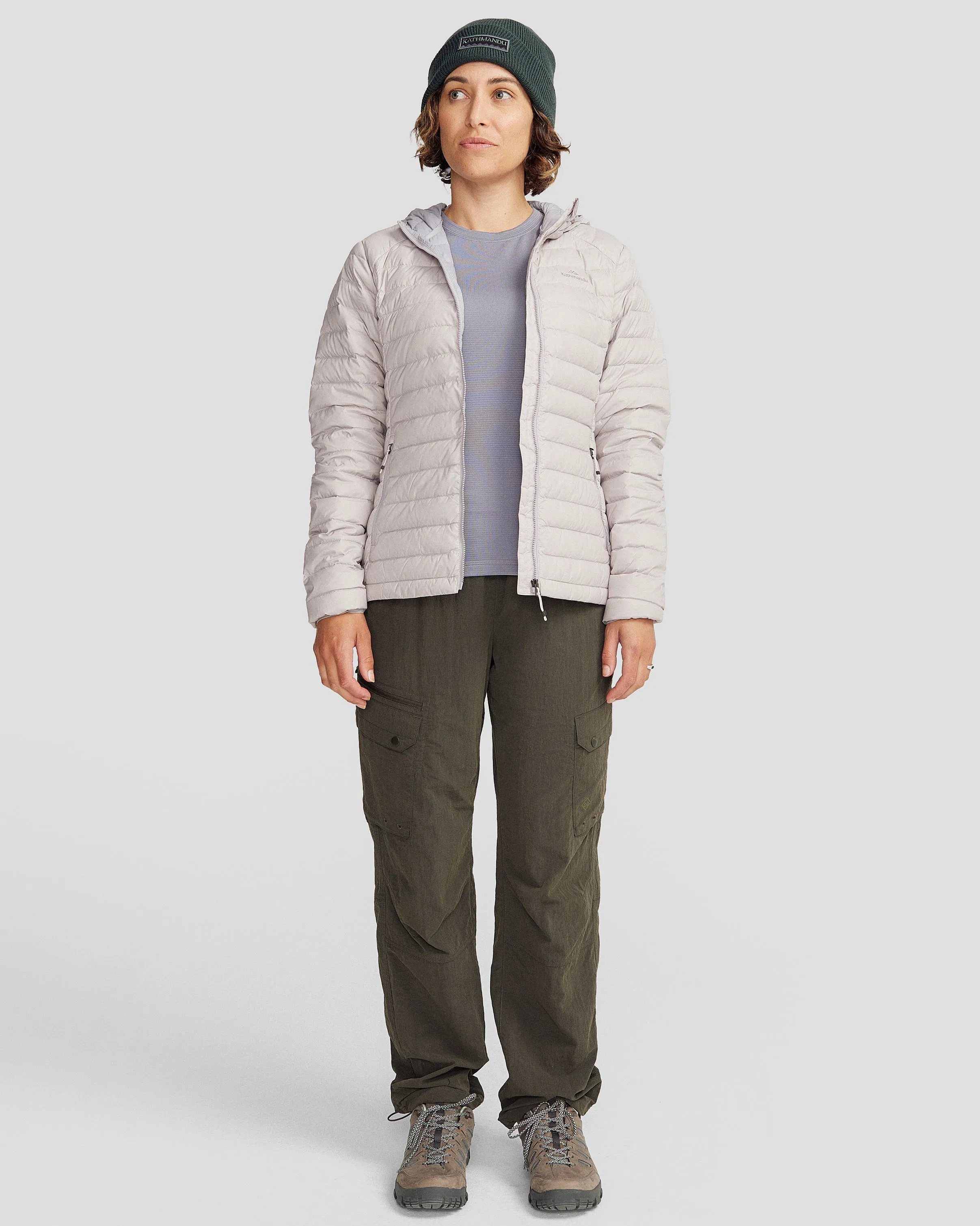 Women's Heli Down Hooded Jacket v3 - Dove