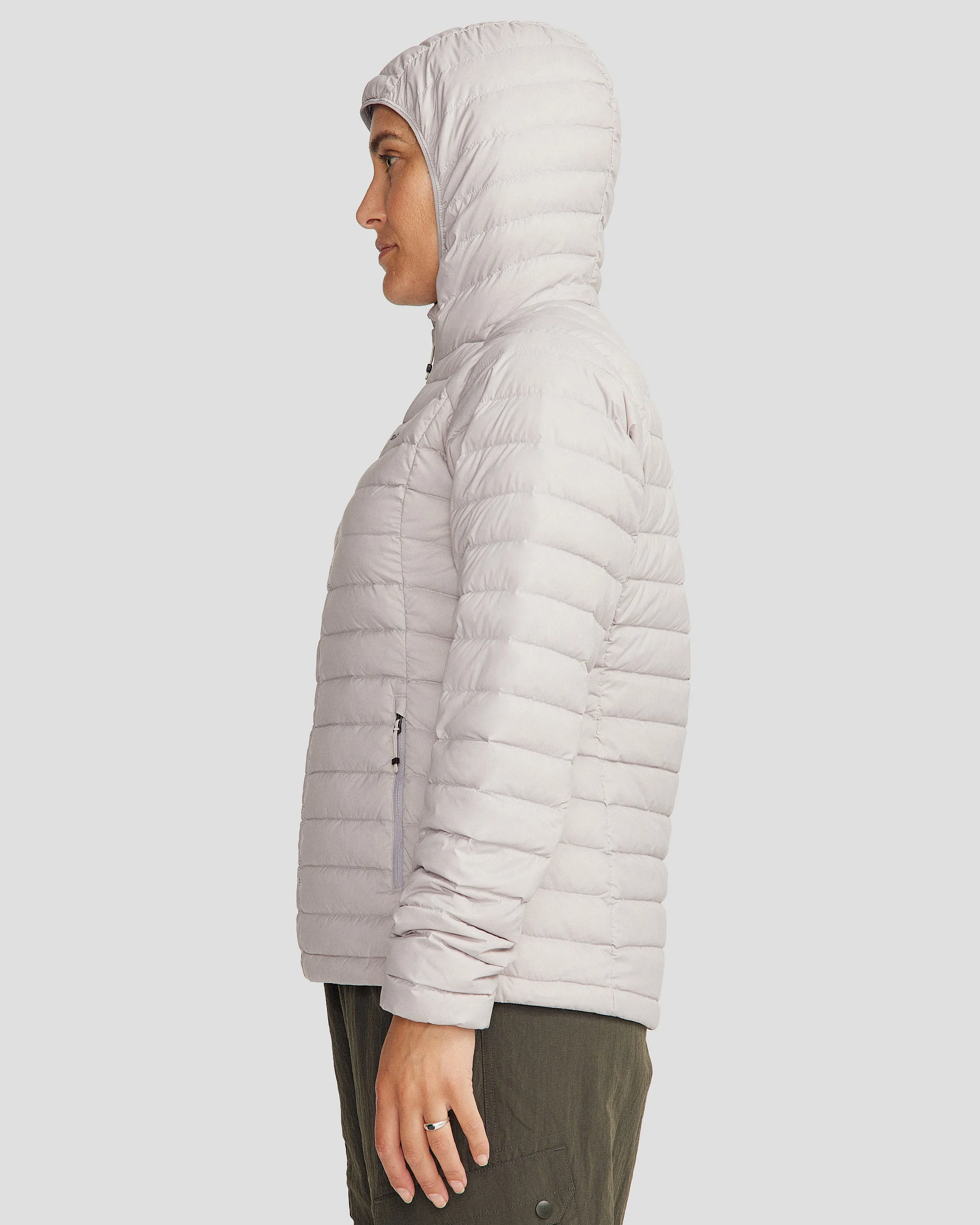 Women's Heli Down Hooded Jacket v3 - Dove