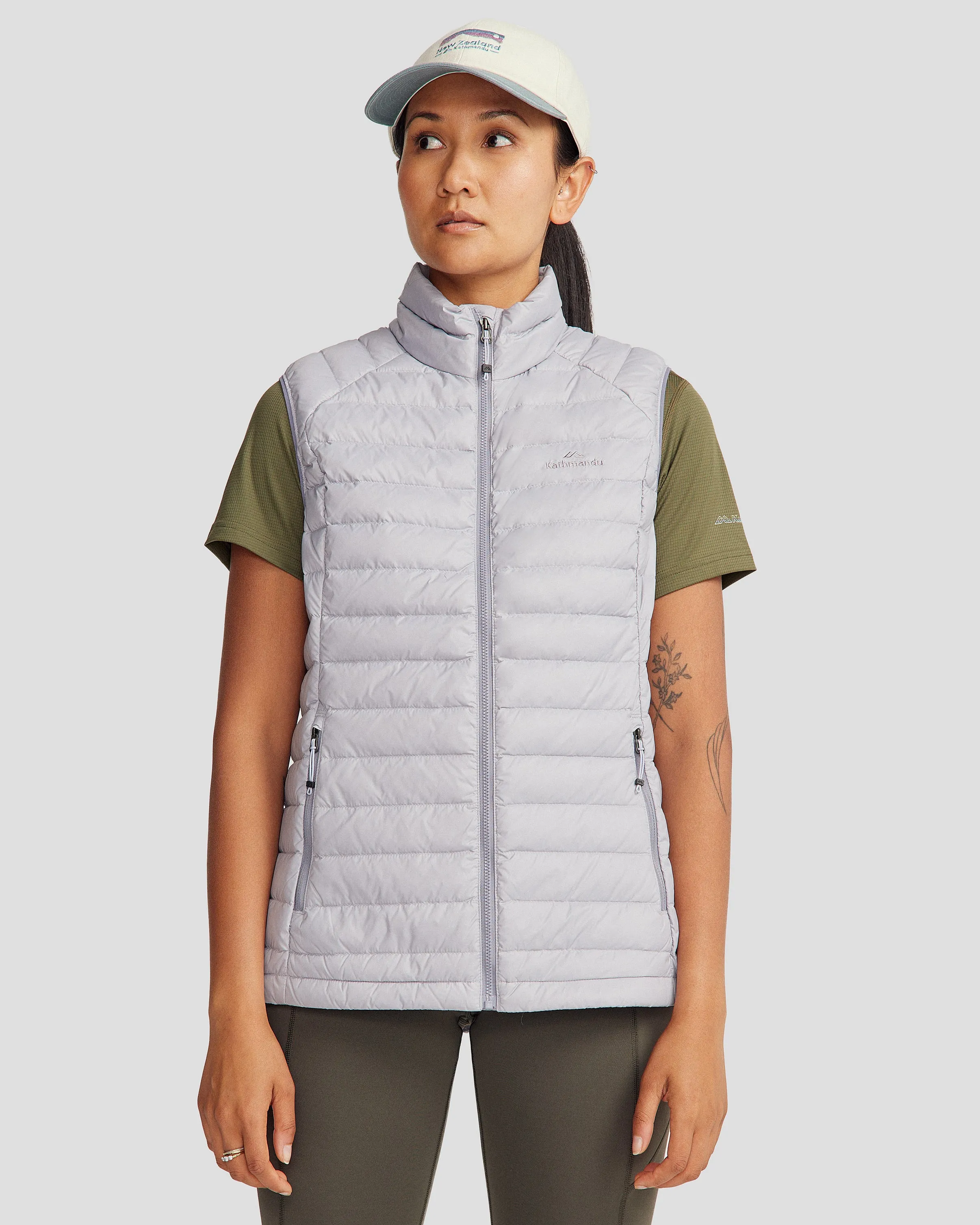 Women's Heli Down Vest v2 - Light Haze
