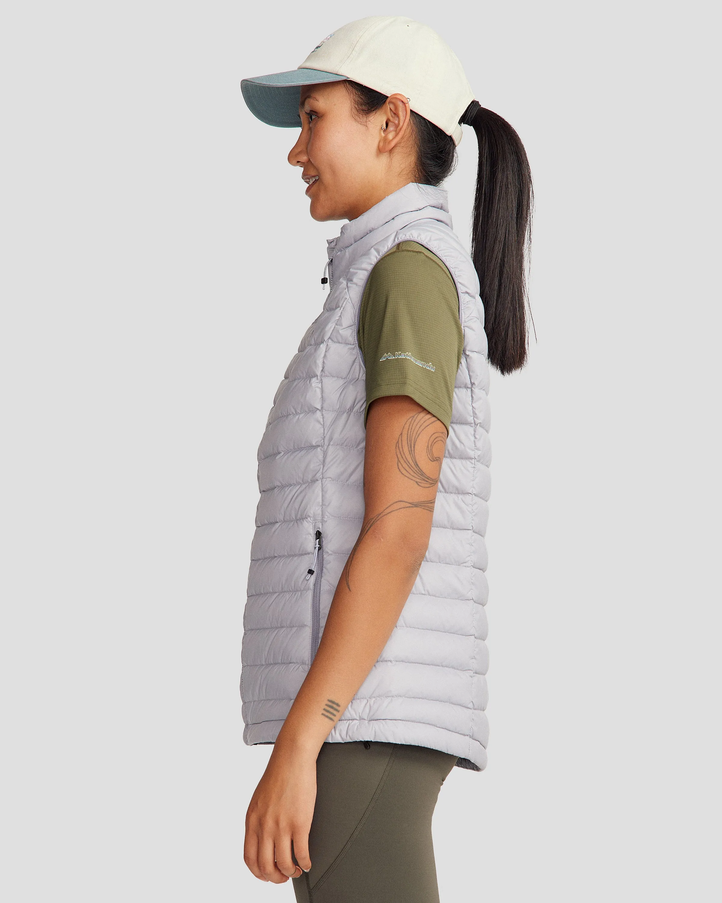 Women's Heli Down Vest v2 - Light Haze