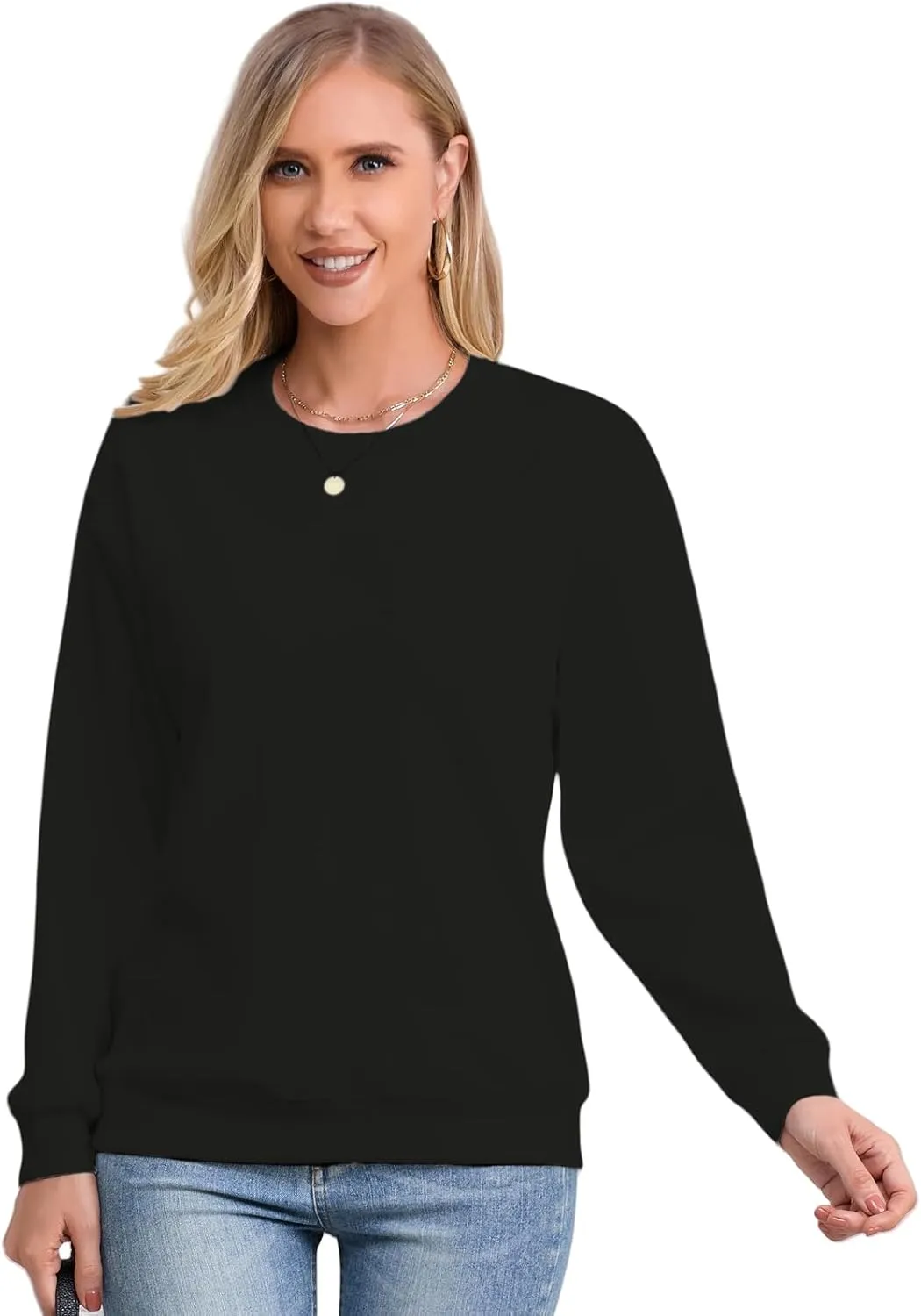 Women's Oversized Pullover Hoodie Long Sleeve Crewneck Athletic Sweatshirt Casual Loose Cotton Hoodies