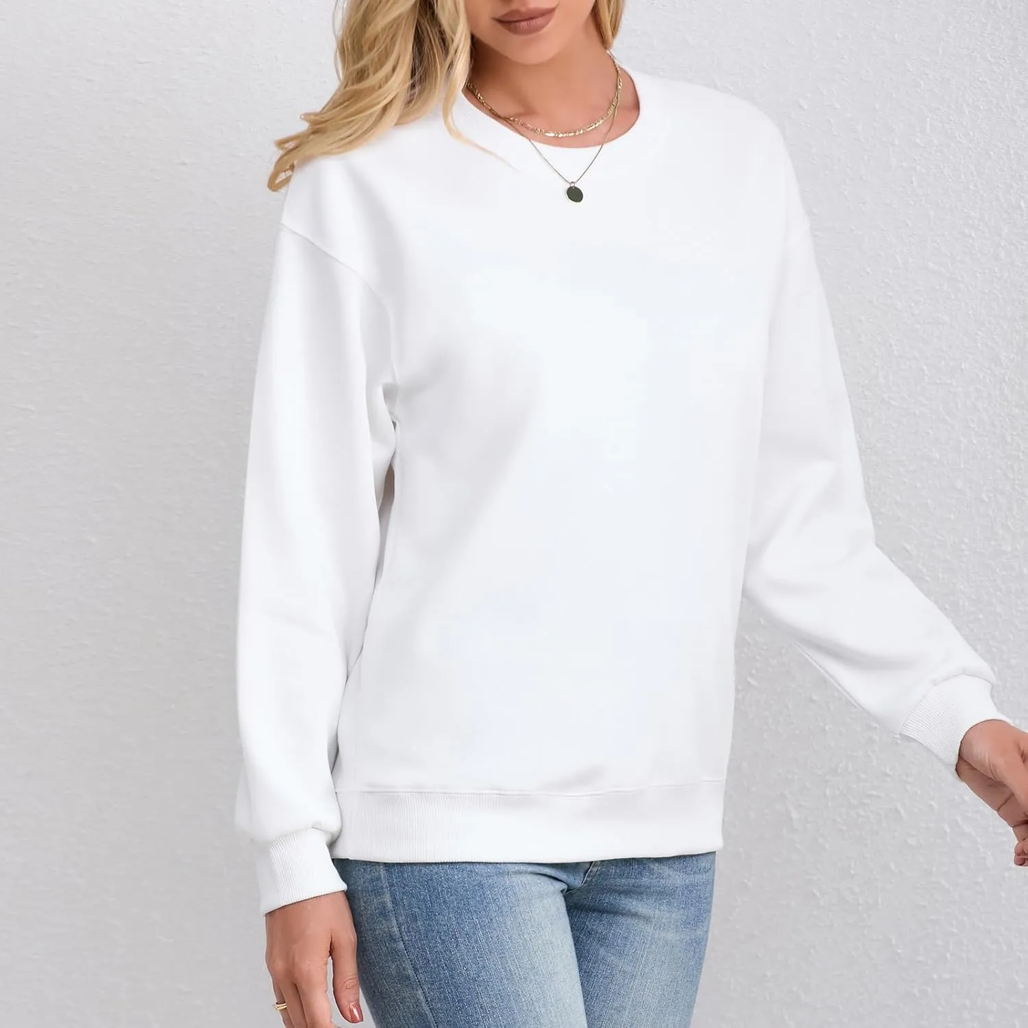 Women's Oversized Pullover Hoodie Long Sleeve Crewneck Athletic Sweatshirt Casual Loose Cotton Hoodies
