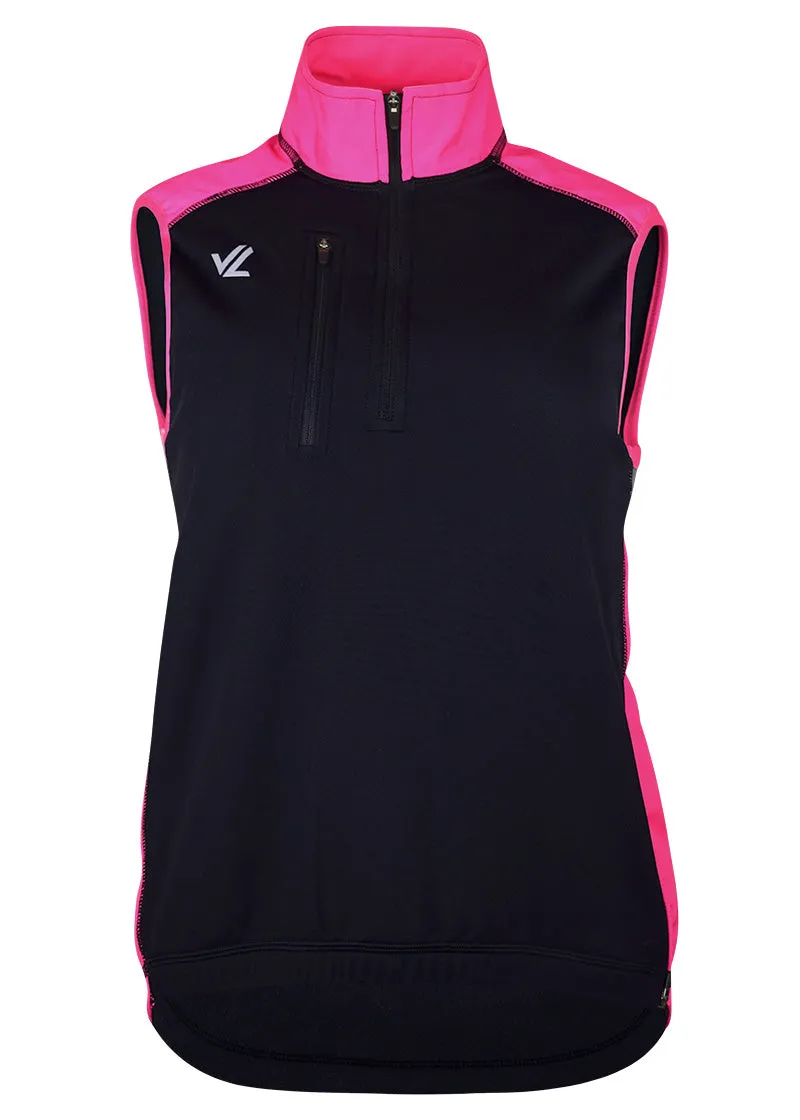 Women's Sequel Turtleshell Vest Black/Hi-Viz Pink