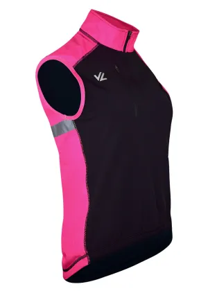Women's Sequel Turtleshell Vest Black/Hi-Viz Pink