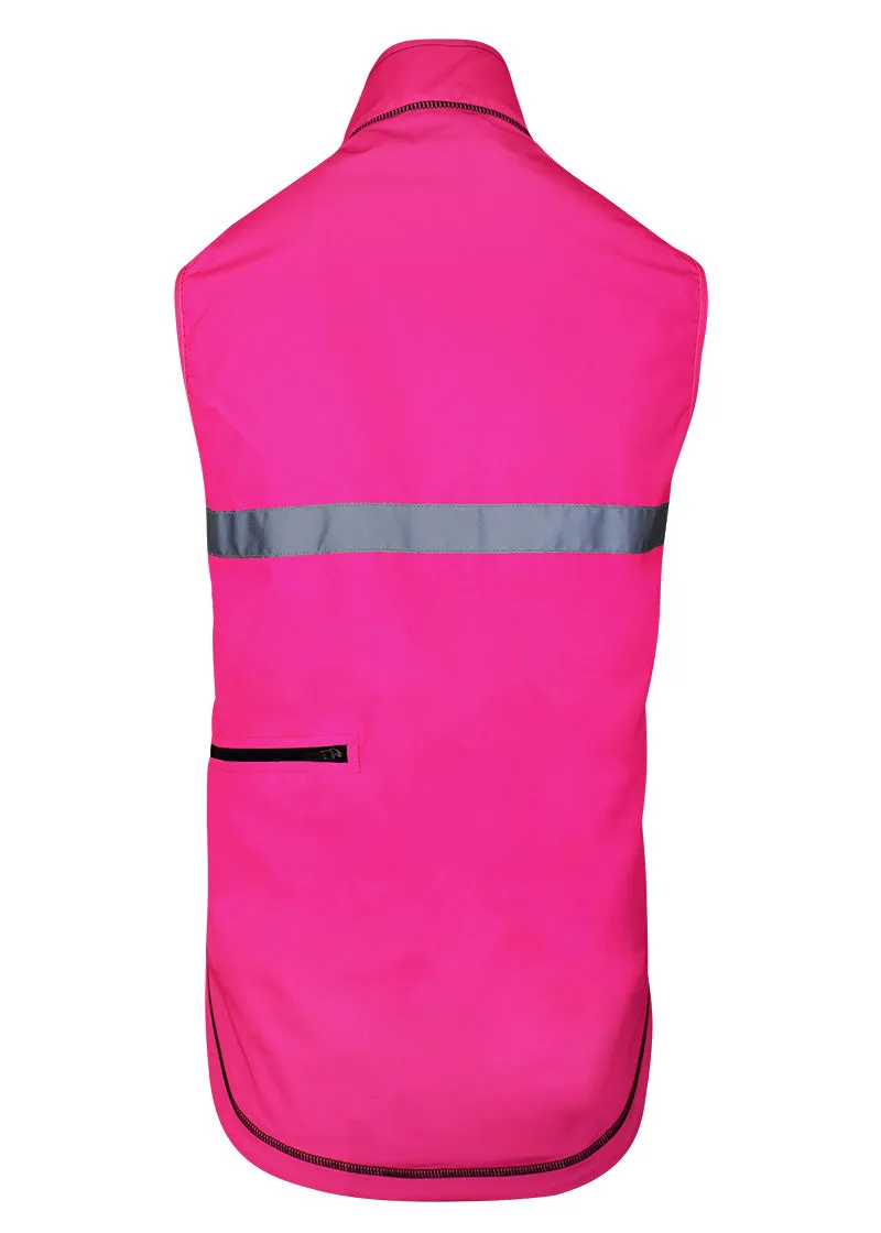 Women's Sequel Turtleshell Vest Black/Hi-Viz Pink