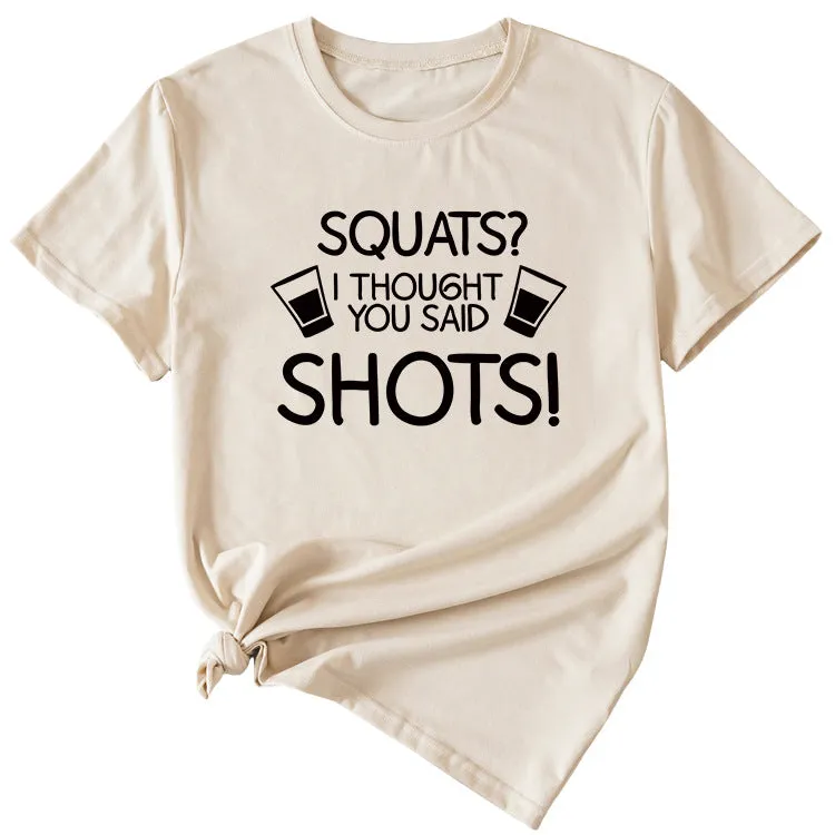 Women's Squares I Thought Casual Short Sleeved T-shirt
