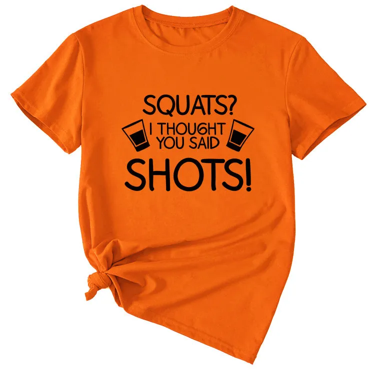 Women's Squares I Thought Casual Short Sleeved T-shirt