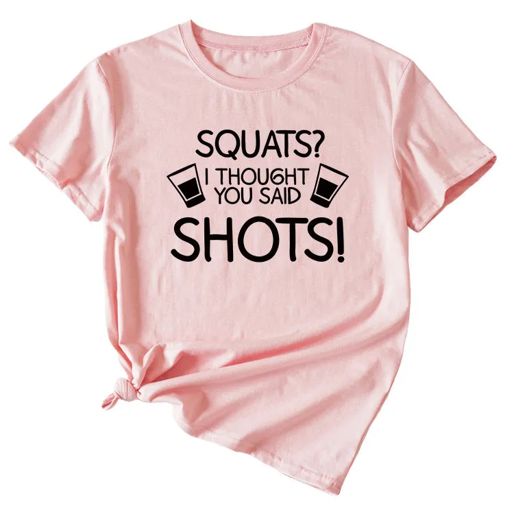 Women's Squares I Thought Casual Short Sleeved T-shirt