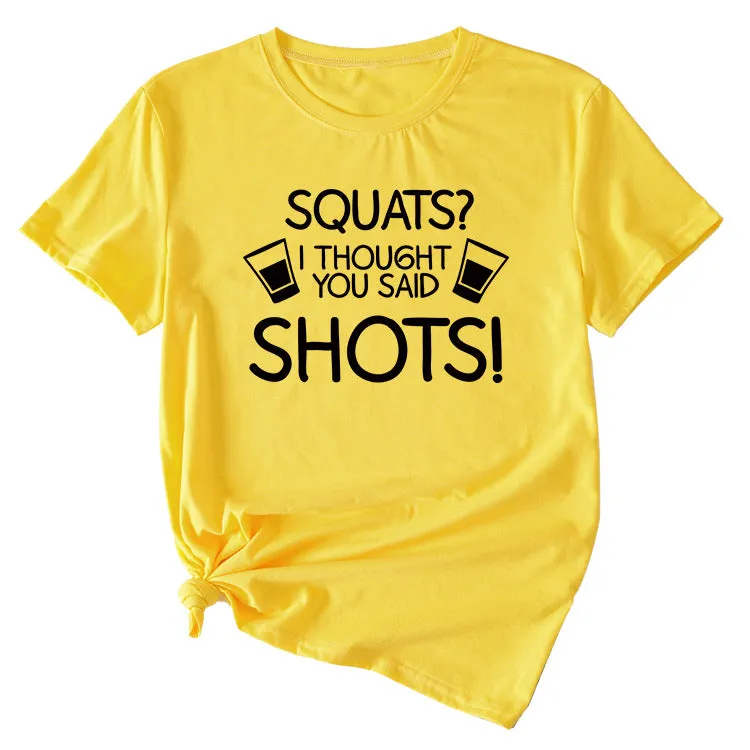 Women's Squares I Thought Casual Short Sleeved T-shirt