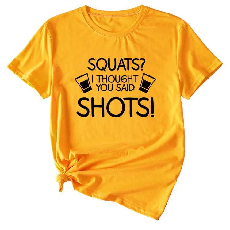 Women's Squares I Thought Casual Short Sleeved T-shirt