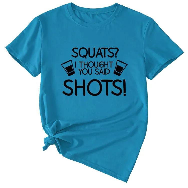 Women's Squares I Thought Casual Short Sleeved T-shirt