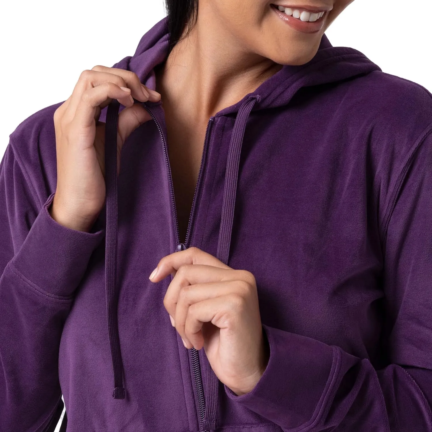 Wright's womens Velour Tracksuit 2 Piece Zip Up Hoodie and Jogger