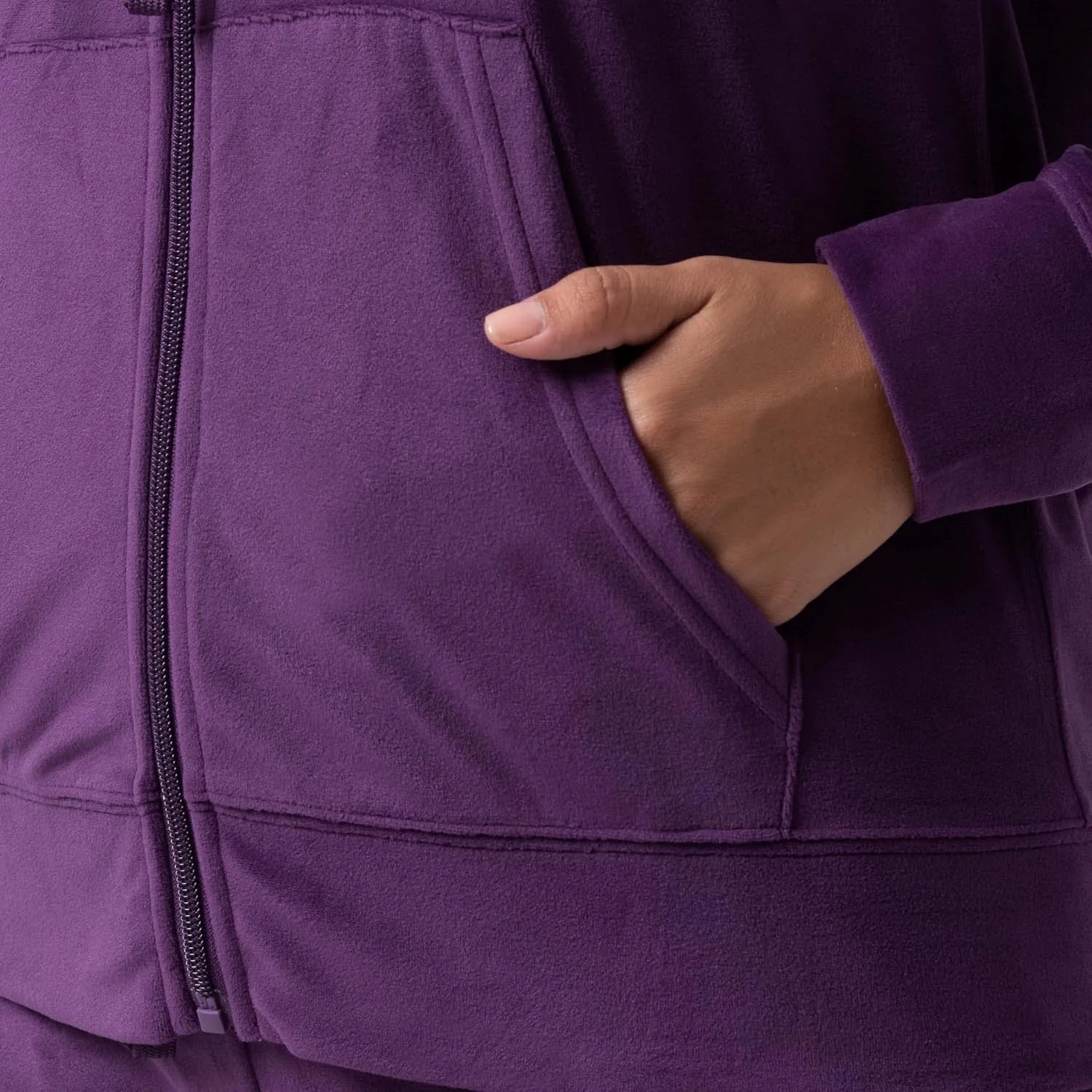 Wright's womens Velour Tracksuit 2 Piece Zip Up Hoodie and Jogger